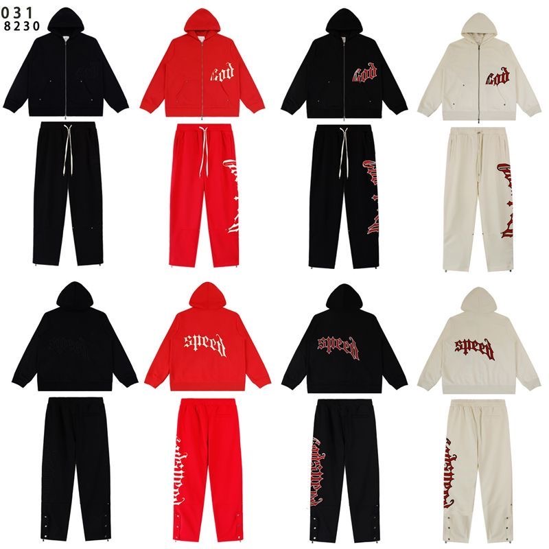 GodSpeed Gothic Letter Print Pants