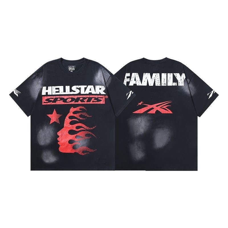 black red logo T