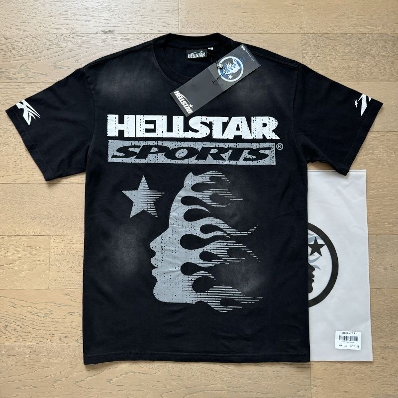 Hellstar wasted black classic logo T