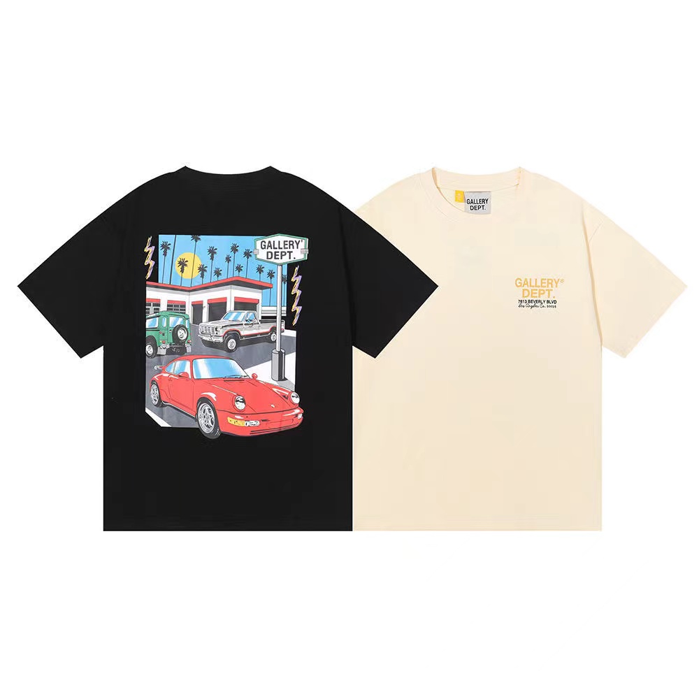 Red Car Back Picture Tee 2 Colors