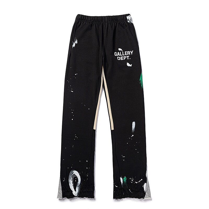 Patchwork Style Broken Bottom Pants 4 Colors