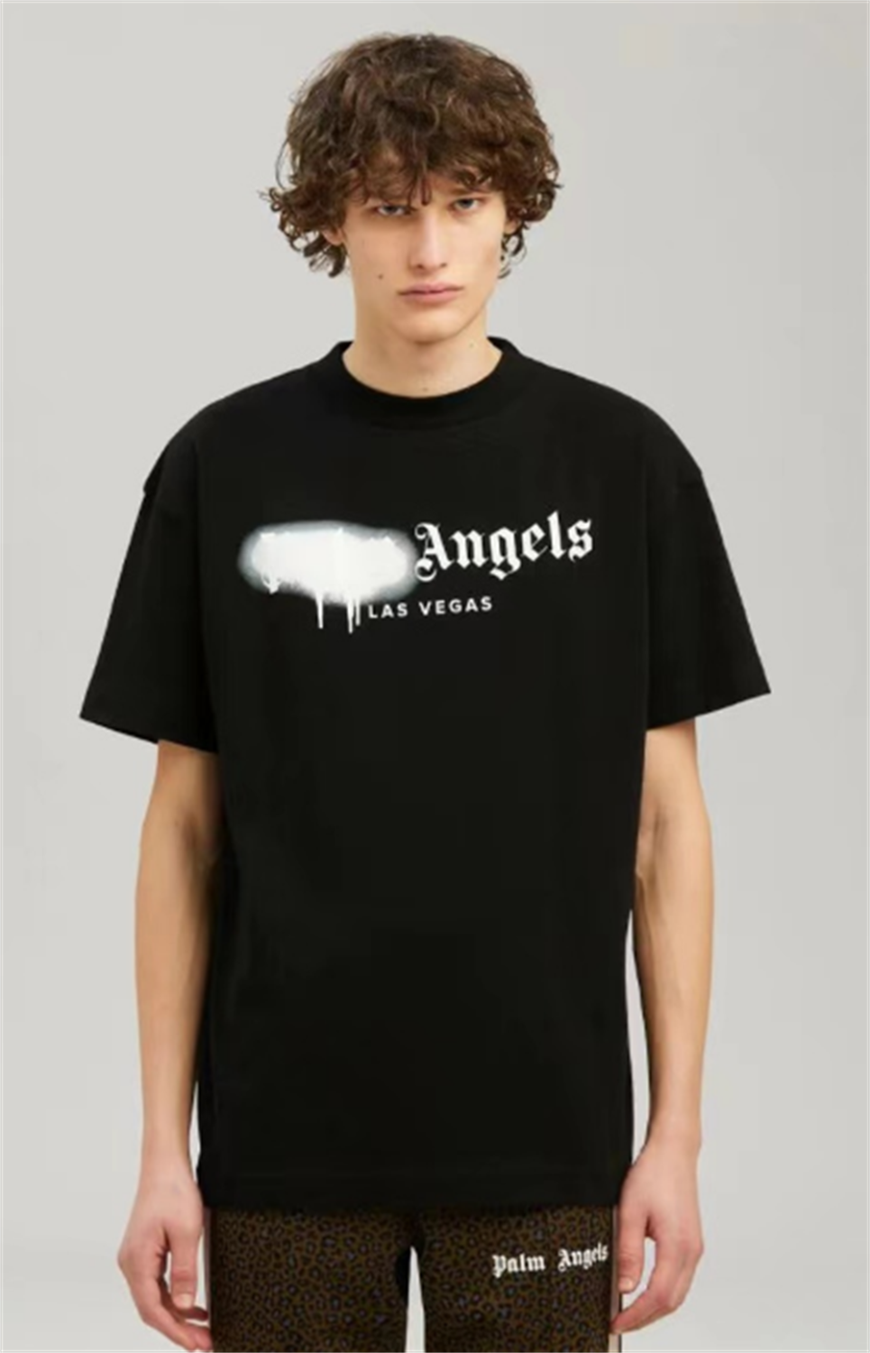 City limited spray paint graffiti monogram print tshirt