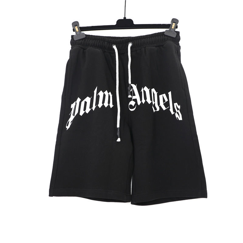 Letter printed drawstring summer cotton loose short