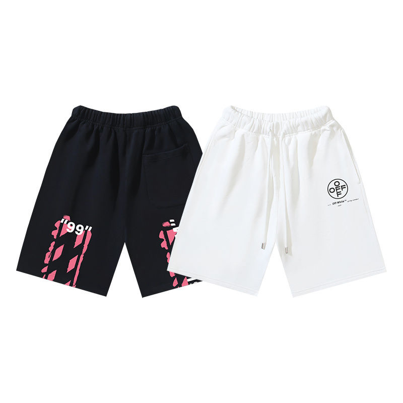 Back Pink Print Letters Shorts 2 Color