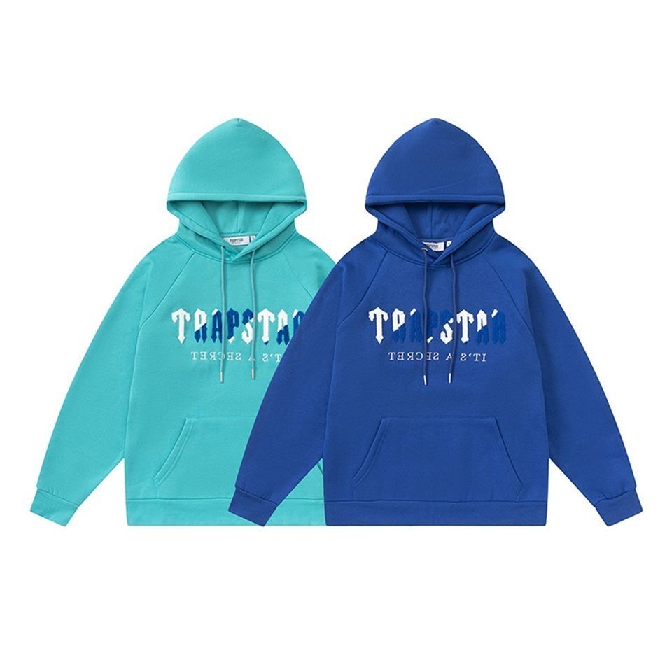Bright color letters embroidery printed hoodie