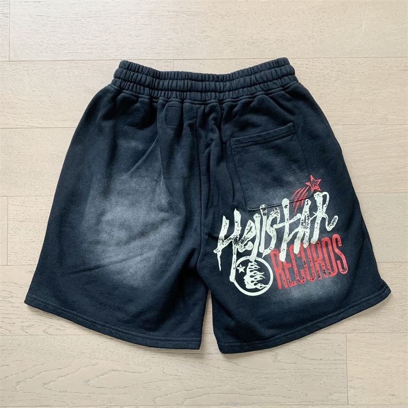 Faded Logo Big Mouth Shorts Black