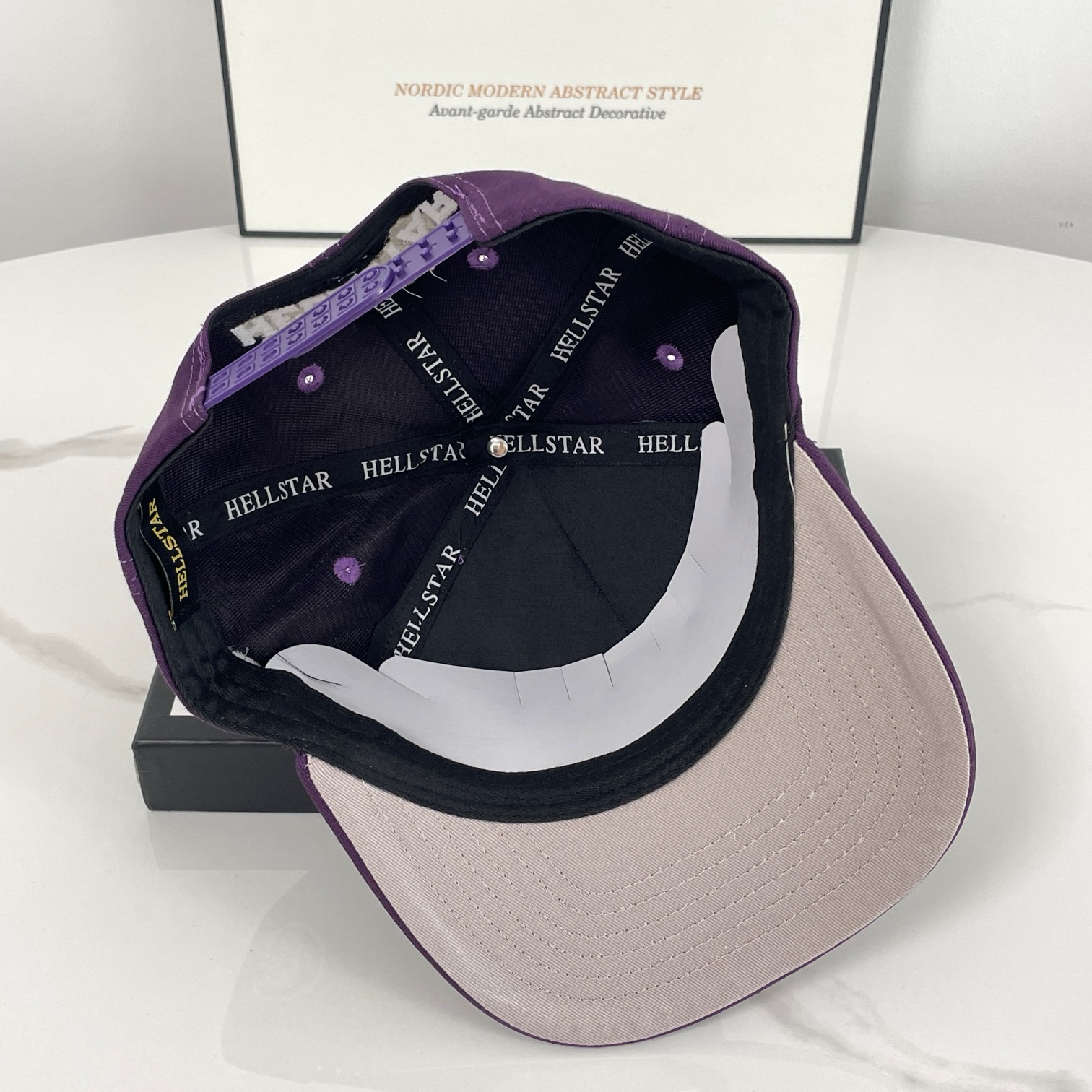 Embroidery logo casual sports baseball purple color cap
