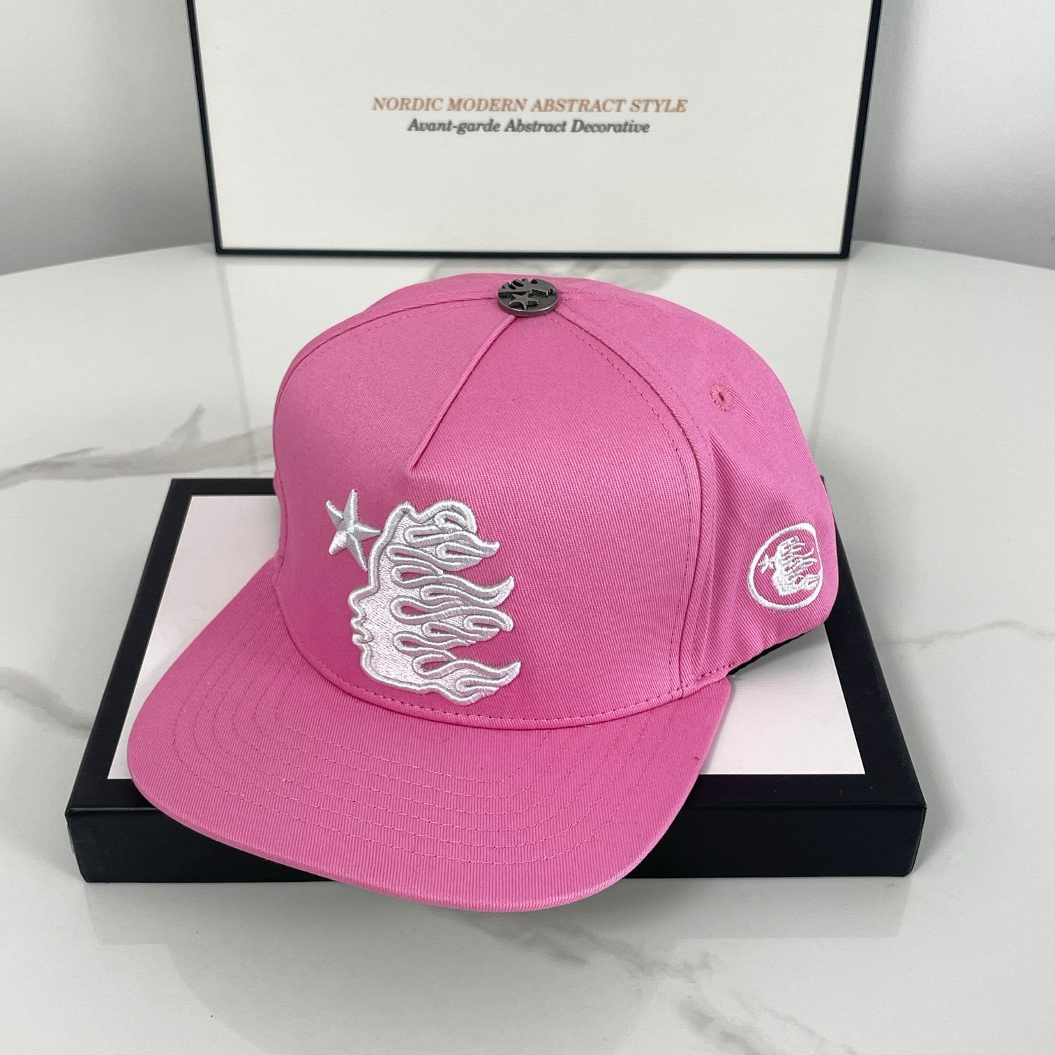 pink color cap