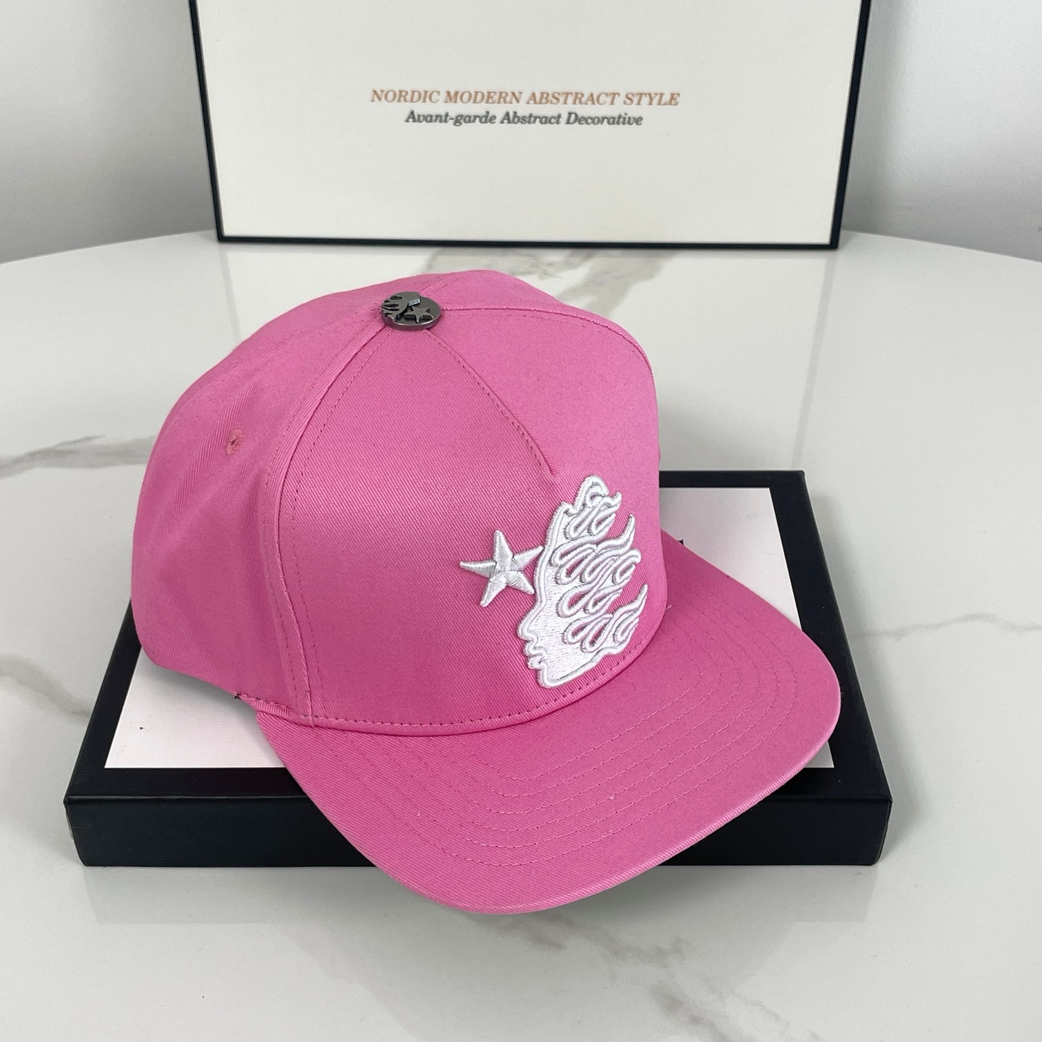 pink color cap