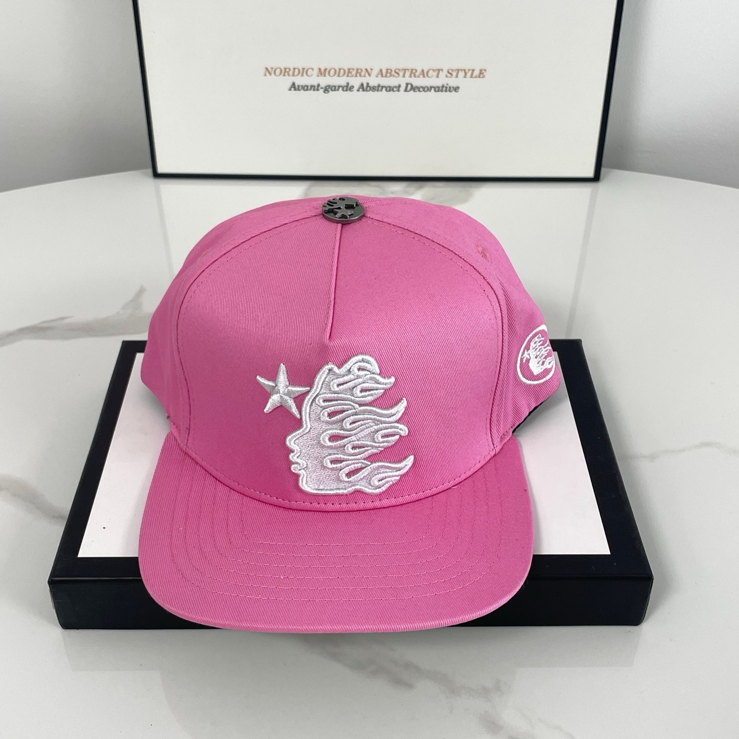 pink color cap