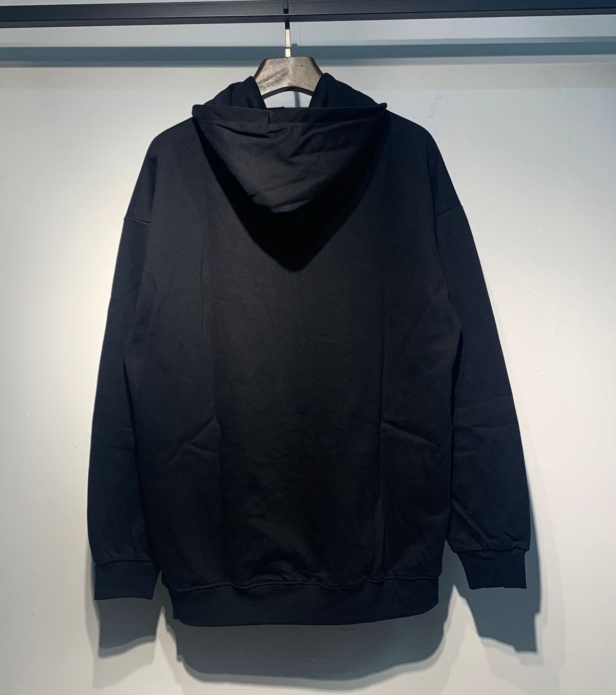 Camo Logo Letters Hoodie Black