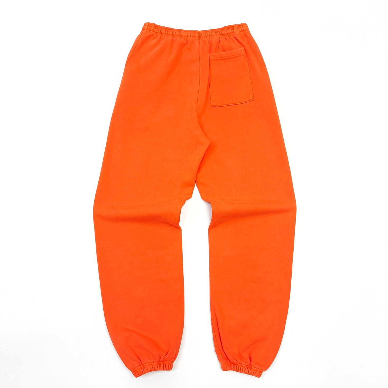 1:1 Best Quality White Letters Pants Orange Color