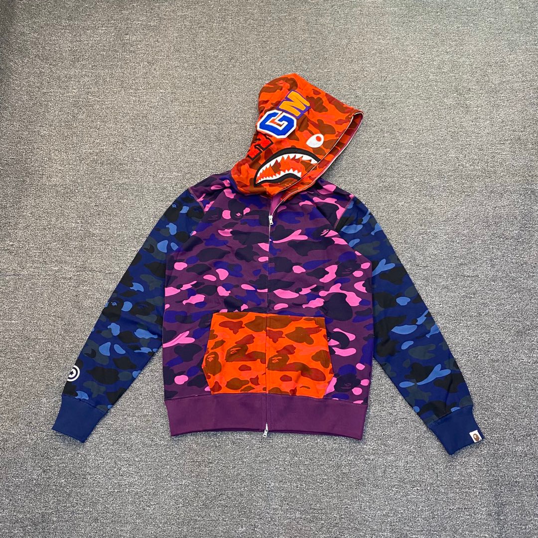 1:1 Best Quality Mix Camo Zipper Hoodie
