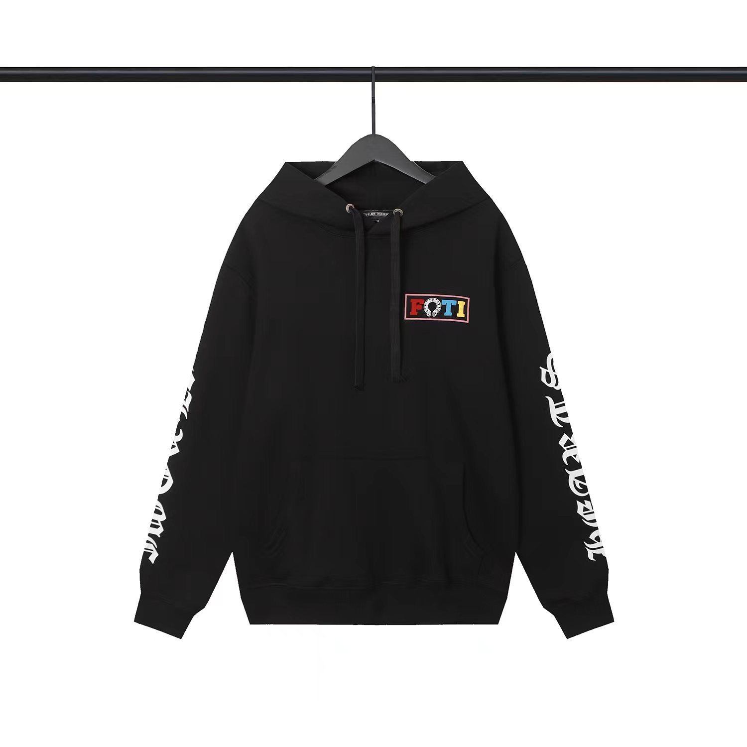 Back Skull Mode Hoodie Black Color