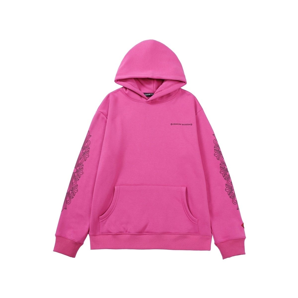 CH Spider Checker Print Hoodie Pink