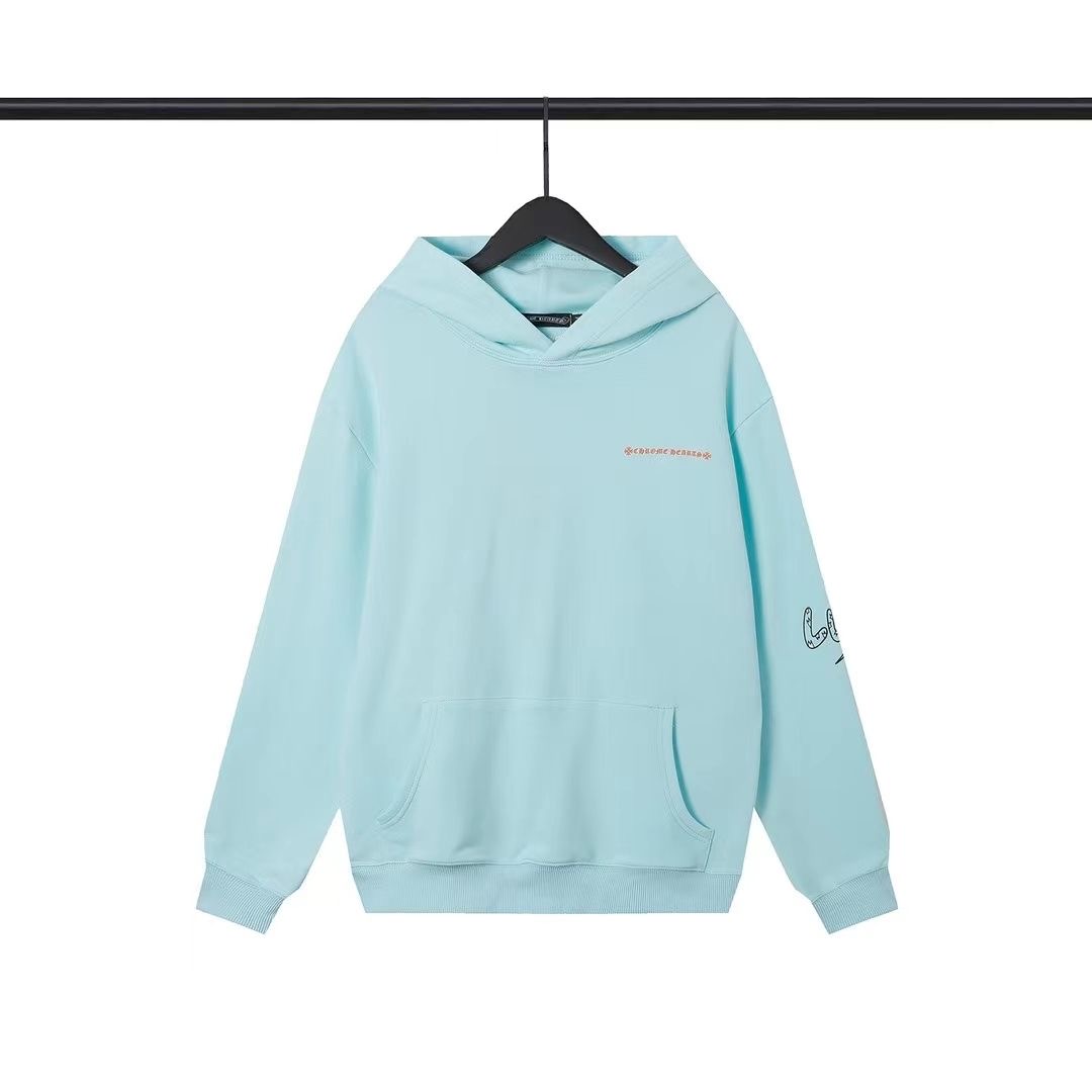 CH Back Watch TV Hoodie Sky Blue Color