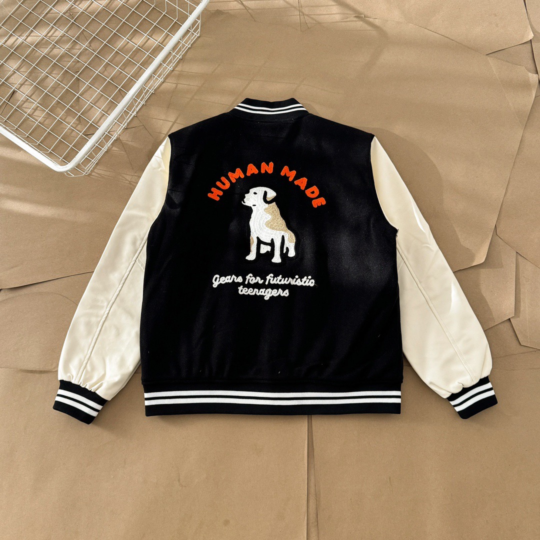 Human made Orange letters Dog Jacket 2 Colors