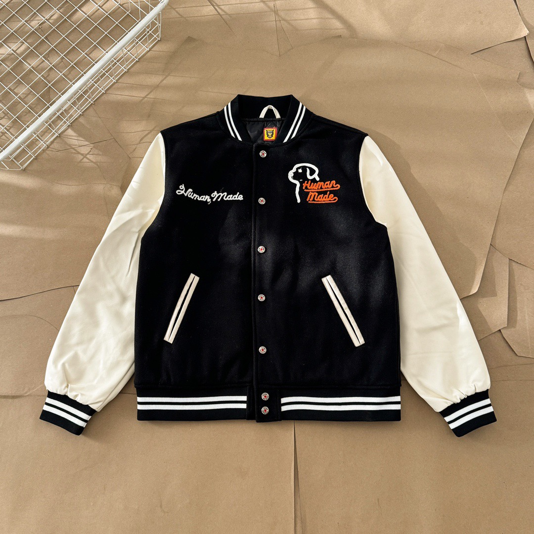Human made Orange letters Dog Jacket 2 Colors