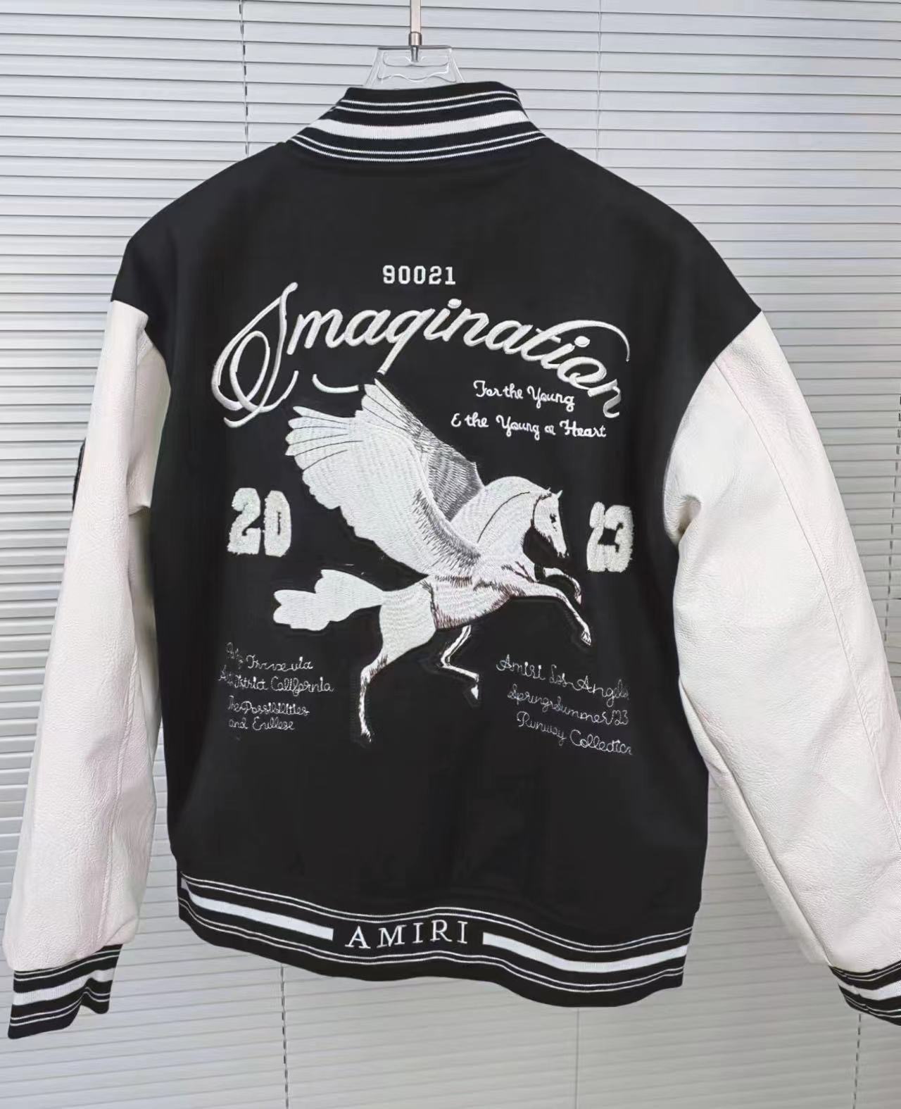 Amiri Back Fly House Jacket Black Color