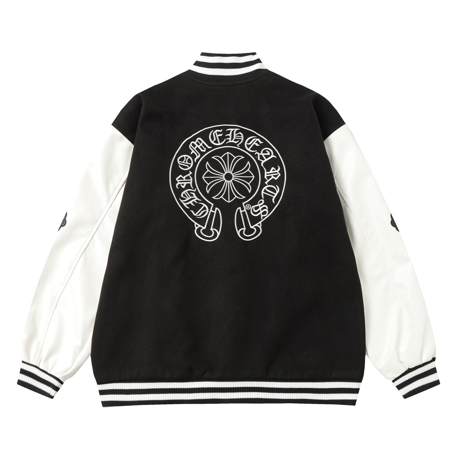 Chrome Heart embroidery Logo Jacket Black(M-2XL, need one size up)