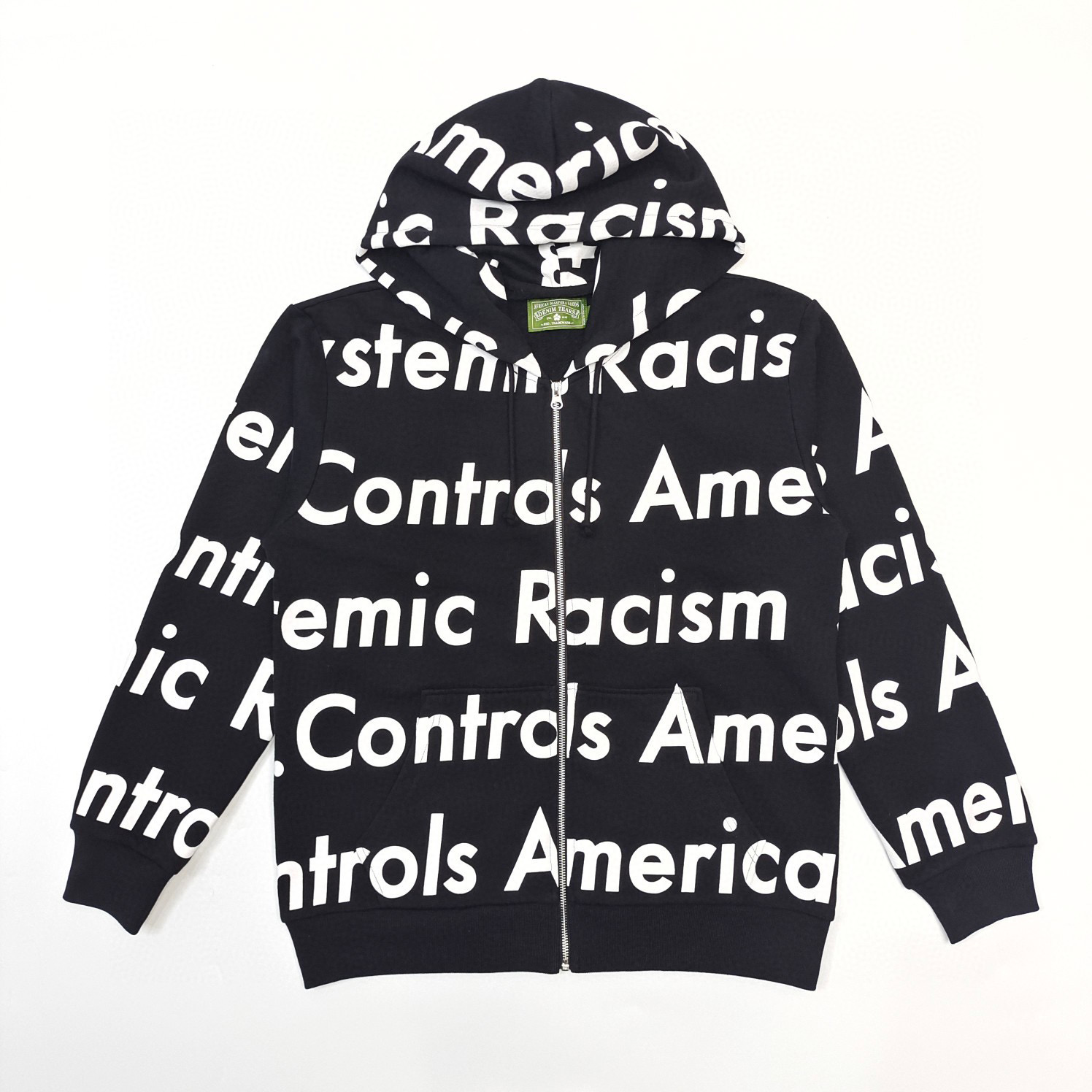 1:1 Best Quality Denim Tears Zipper Hoodie Black