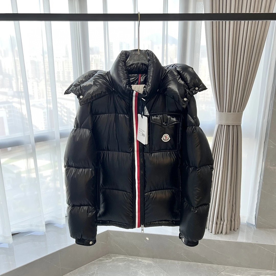 Moncler tricolour stripe Down Jacket 2 Colors