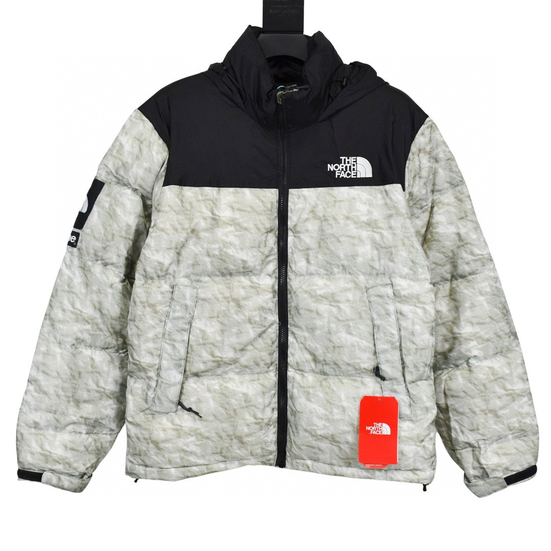 Supreme 19FW The North Face Paper Print Down Jacket