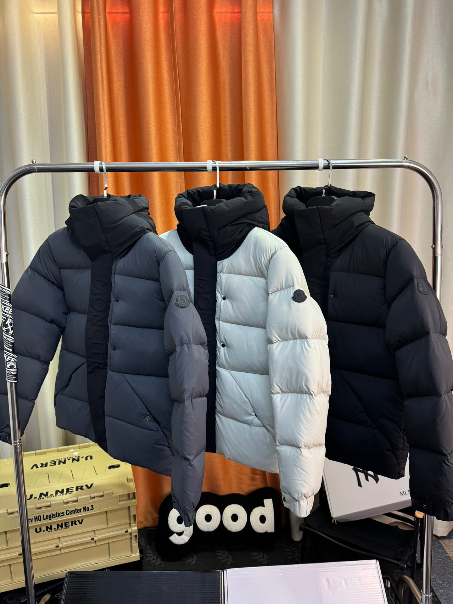 Moncler Classic elief Letters Down Jacket 3 Colors