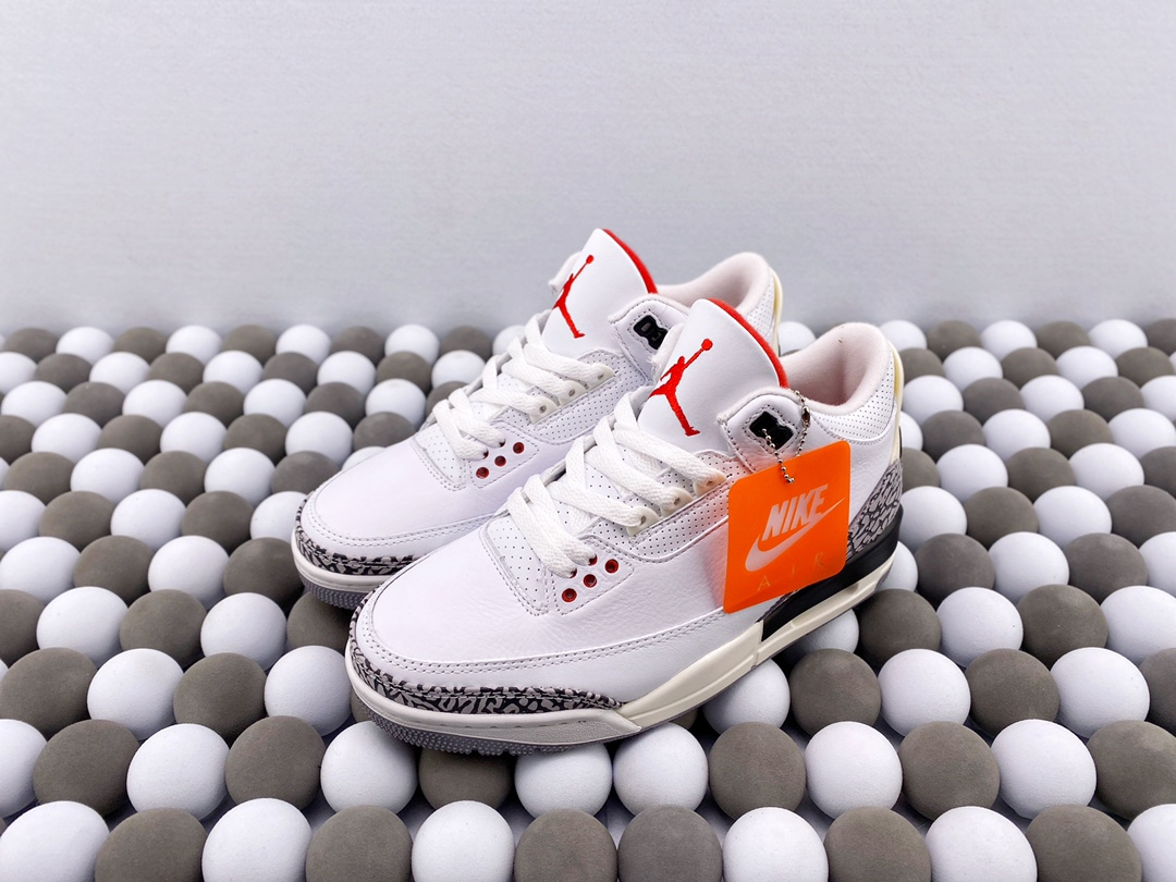2024 Air Jordan 3 Retro White X Grey Color