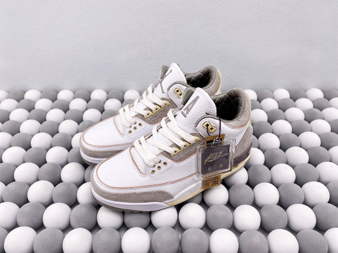 2024 Air Jordan 3 X A Ma Maniere White Beige Color