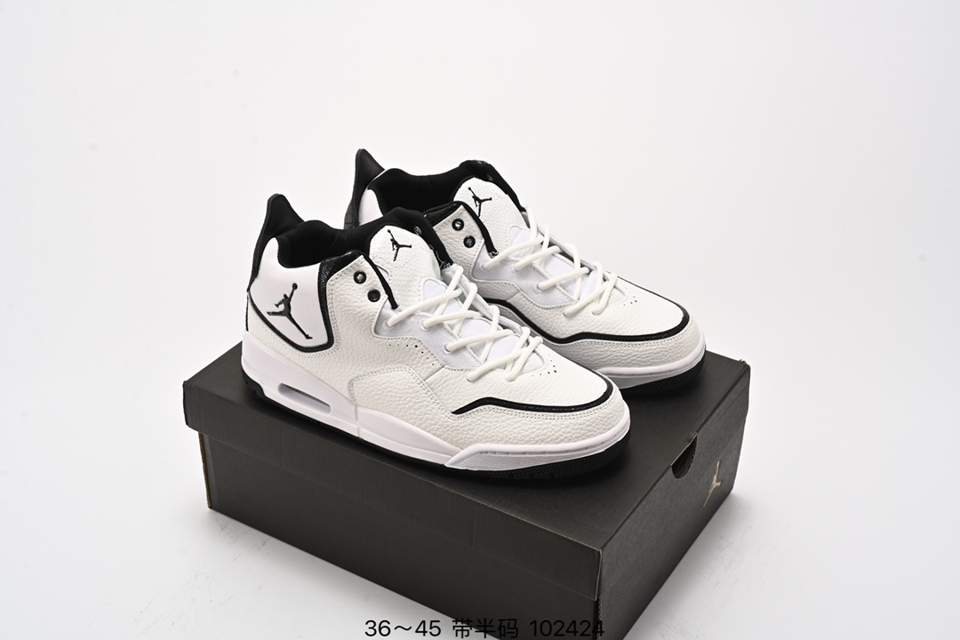 Air Jordan Courtside 23  White X Black Color