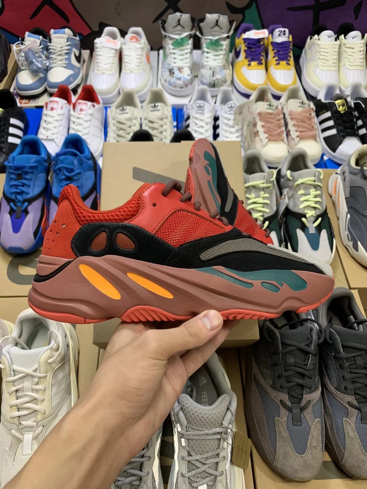 Yeezy 700 Shoes Red