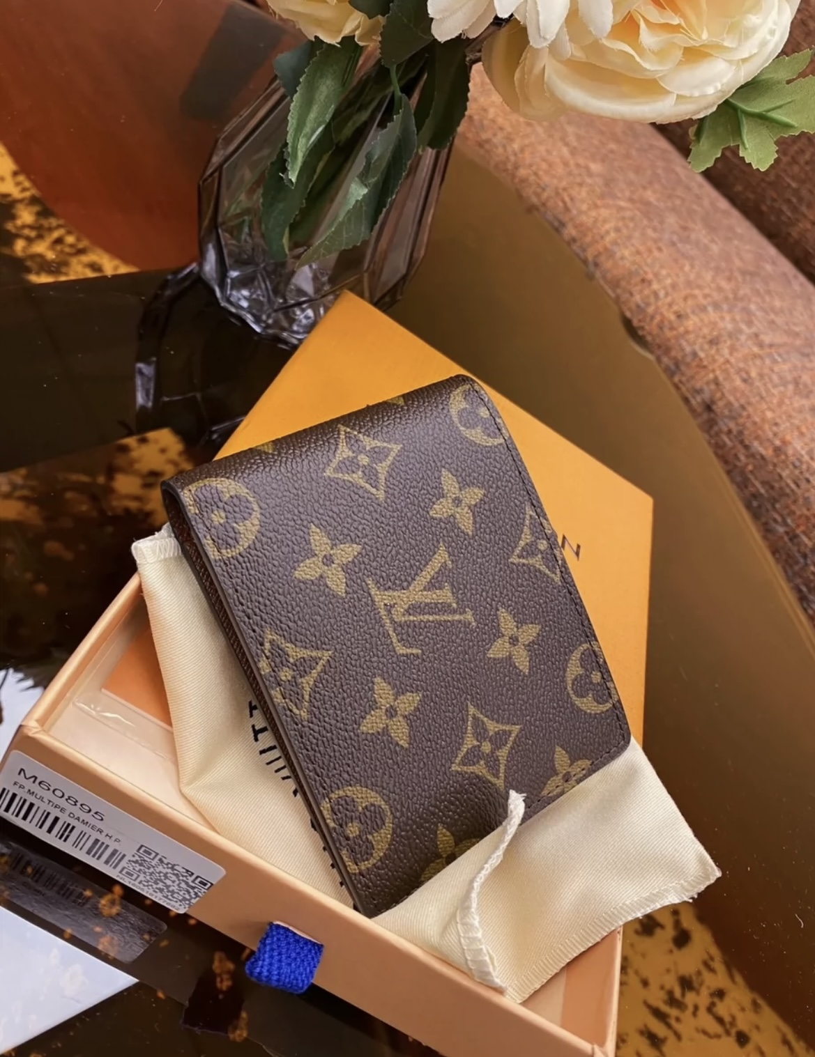 LV Classic Wallet Brown Color