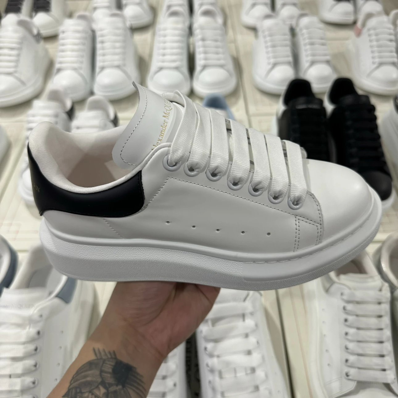 Alexander McQueen white and black Shoes
