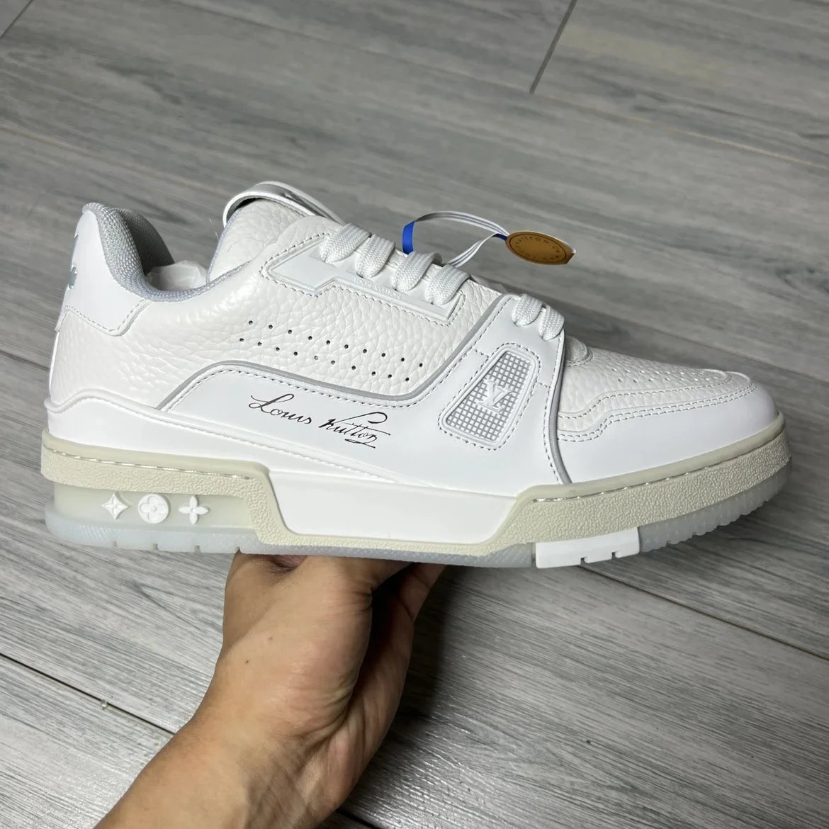 LV Full Letters Logo Trainer Shoes White