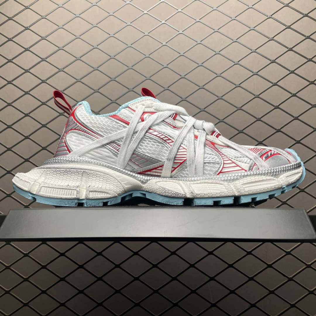 balenciaga 3xl extreme laces VG white and red shoes