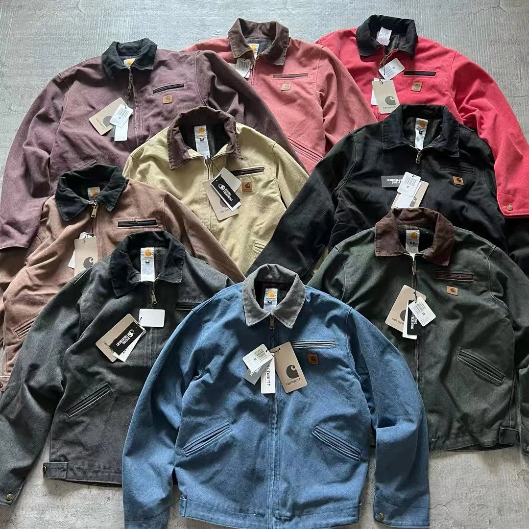 Carhartt Cargo Jacket Leather logo 6 Colors