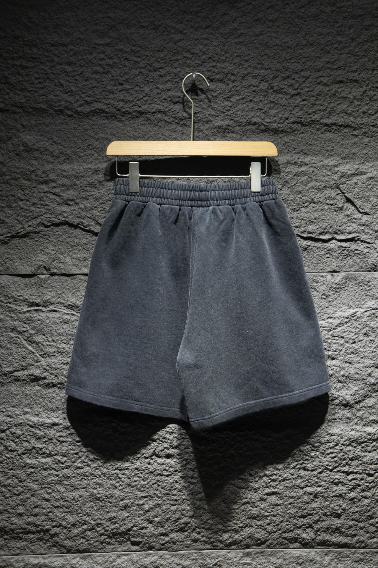 balencisga classic black and white shorts