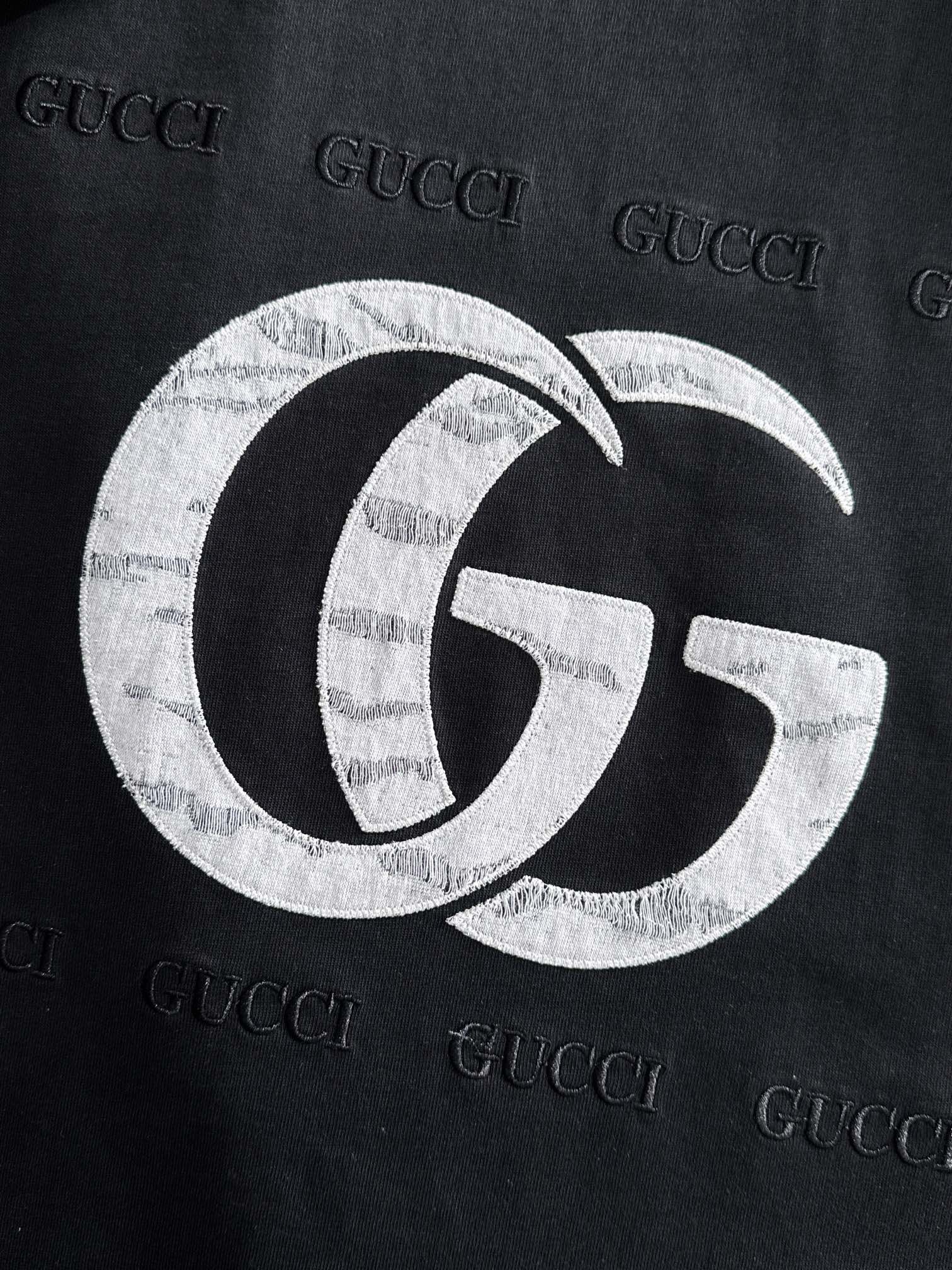 gucci 2025  black logo tee