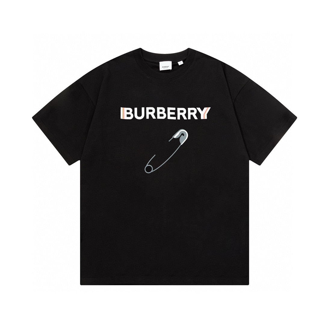 Burberry brooch Logo Tee 2 Colors