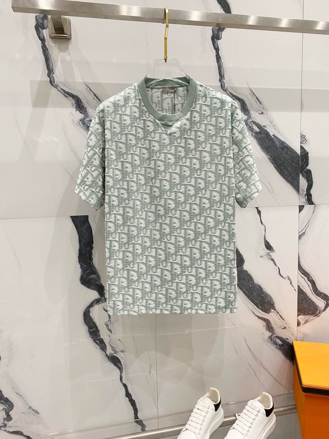 Dior Full Logo towel Material Tee 3 Colors