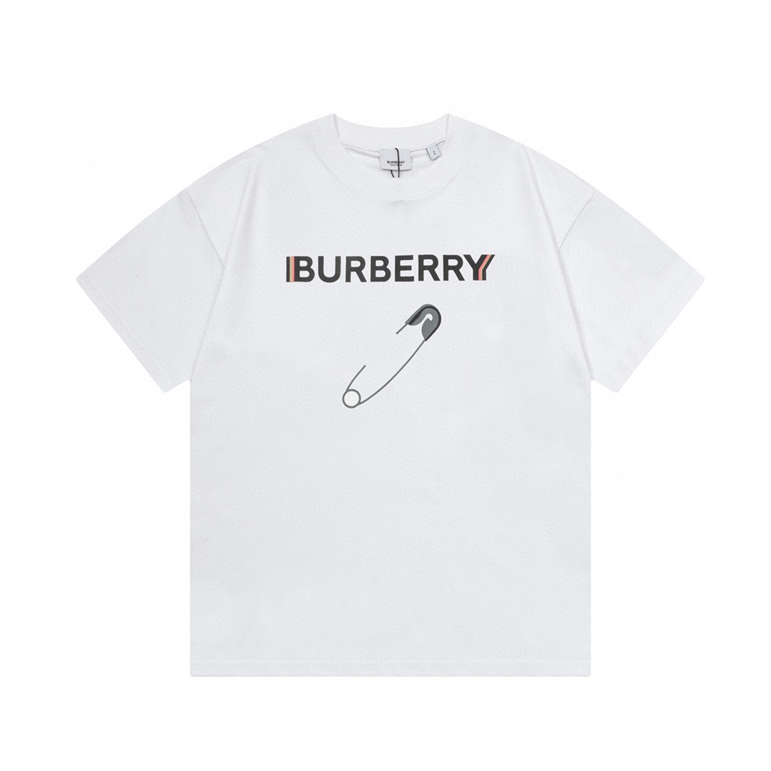 Burberry brooch Logo Tee 2 Colors
