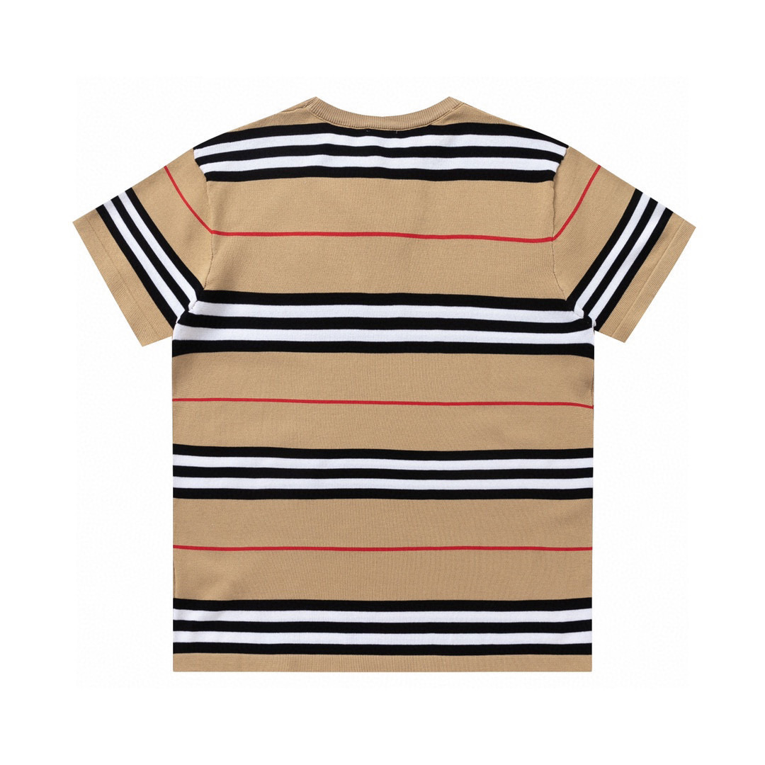 Burberry Knitted stripe Tee Brown