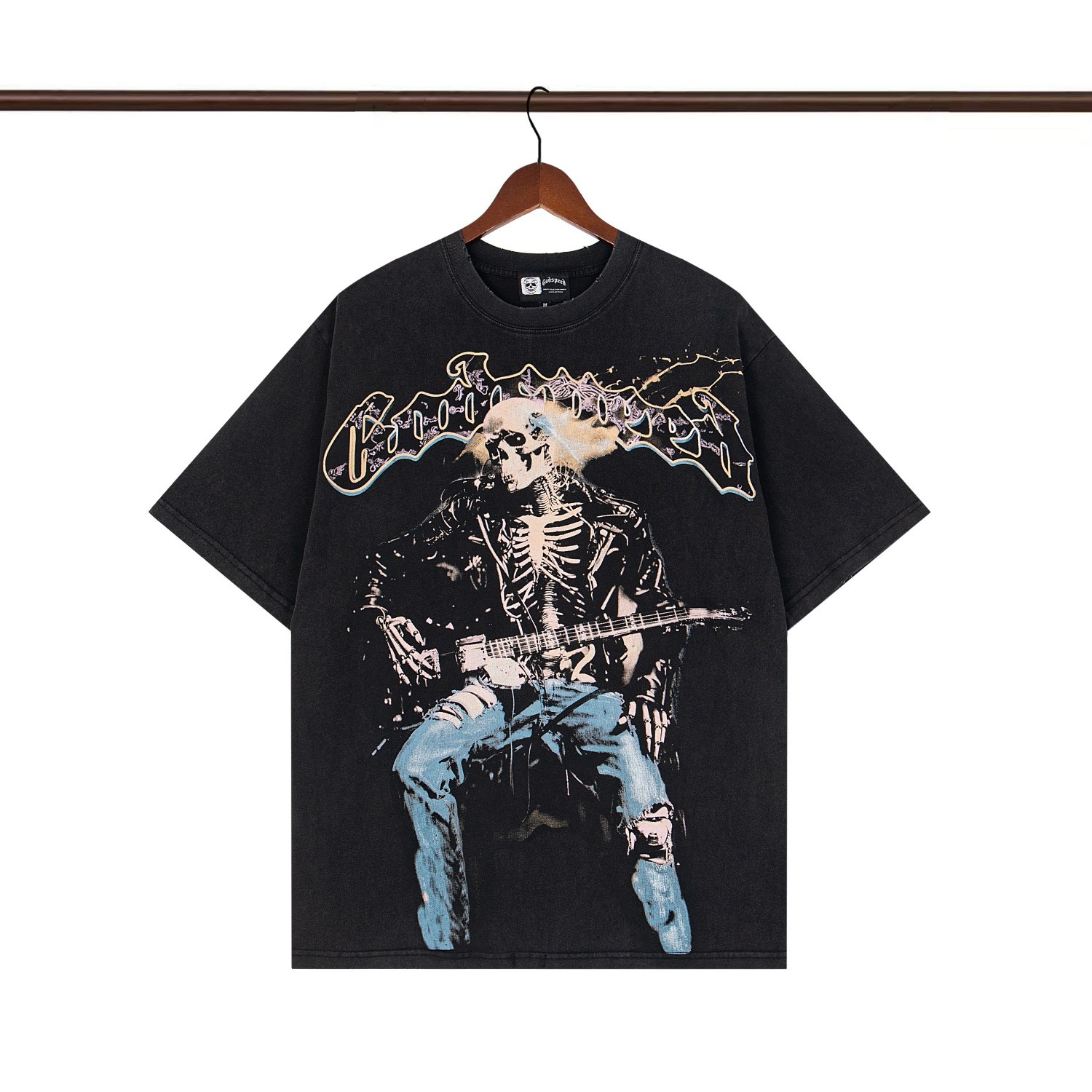godspeed 25SS washed black tee