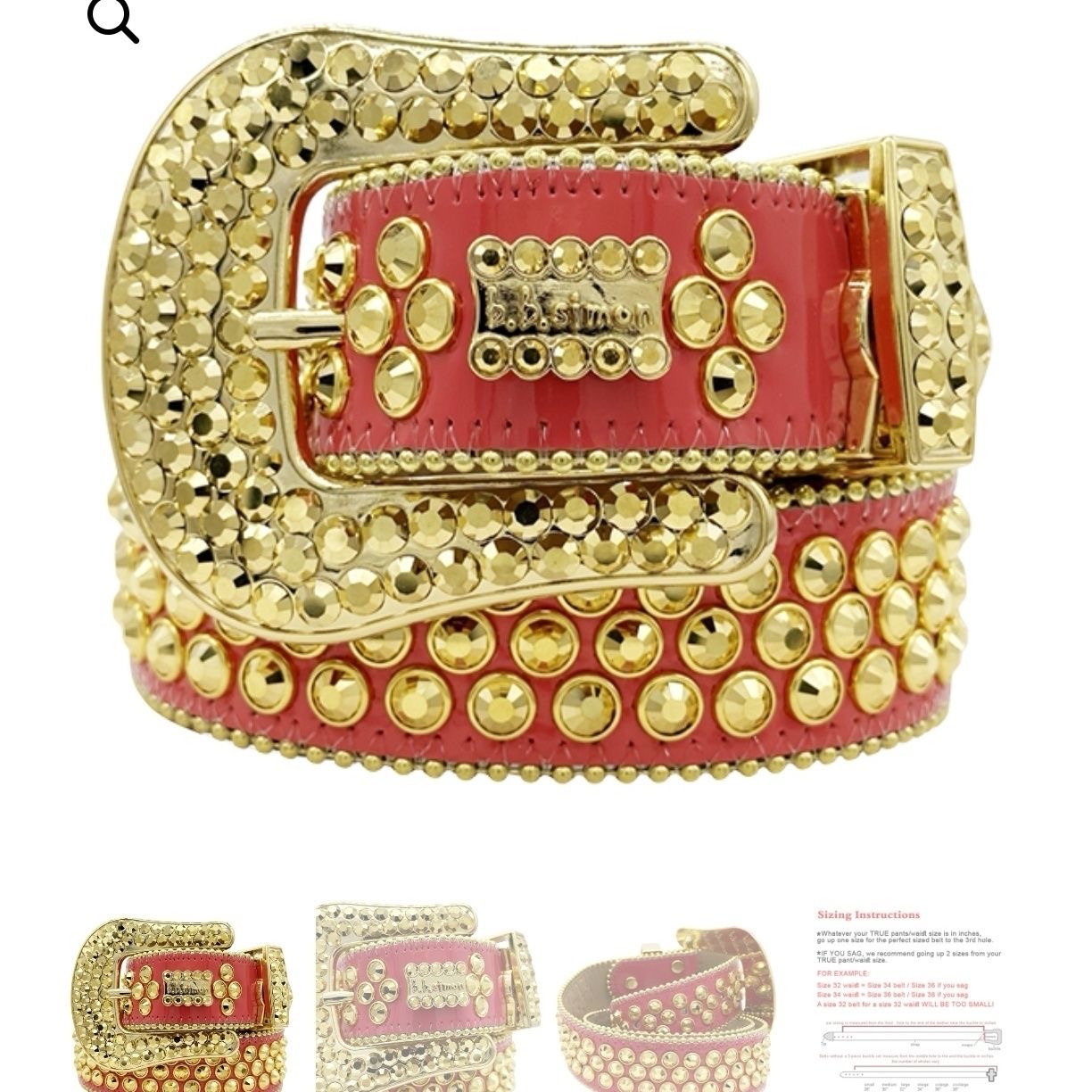 B.B.simon Diamond Belt 11 Colors