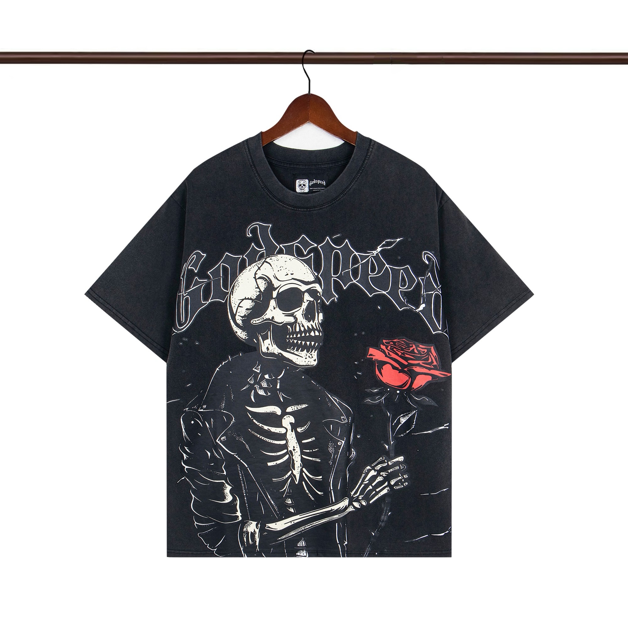 godspeed 25SS washed black tee
