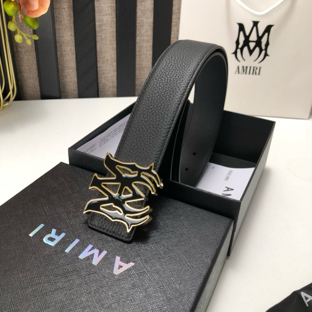 Amiri M logo Belt 4 Styles