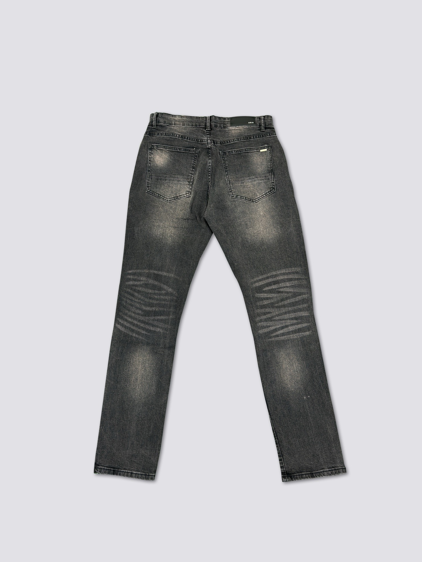 Amiri pink  hole patched jeans
