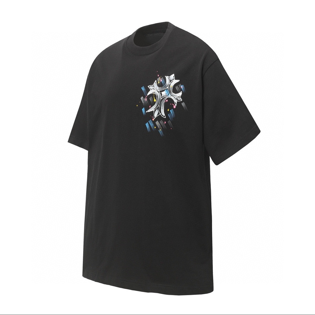 Chrome Hearts Hand drawn printing Logo Tee