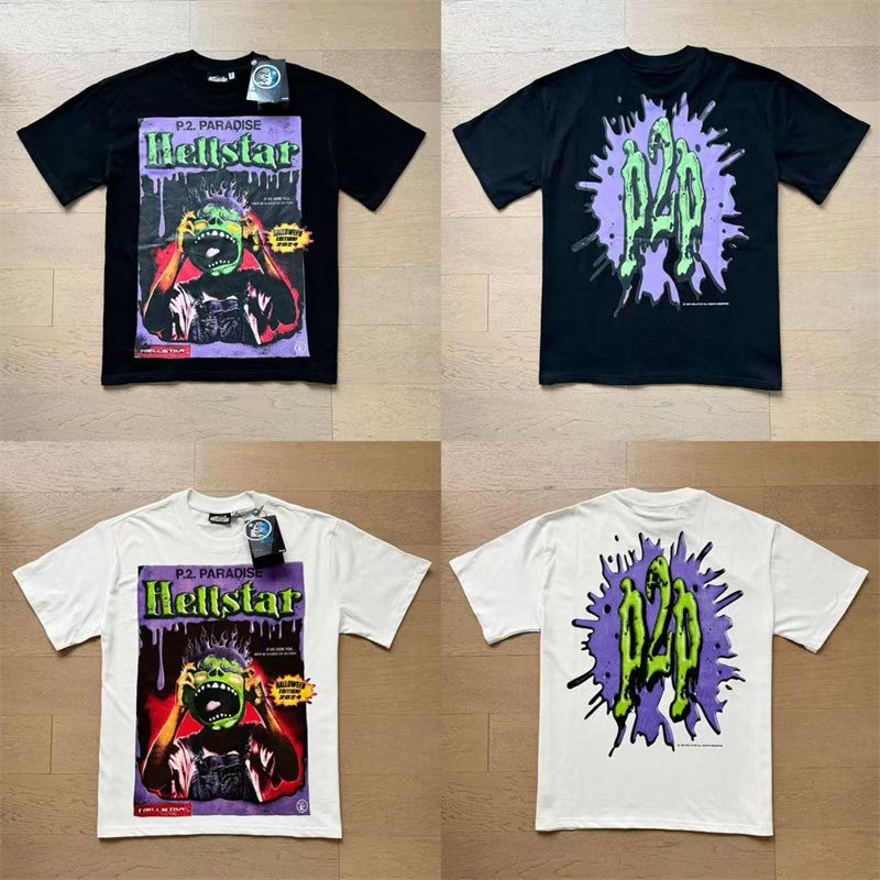 Hellstar Green Face Shock Tee 2 Colors
